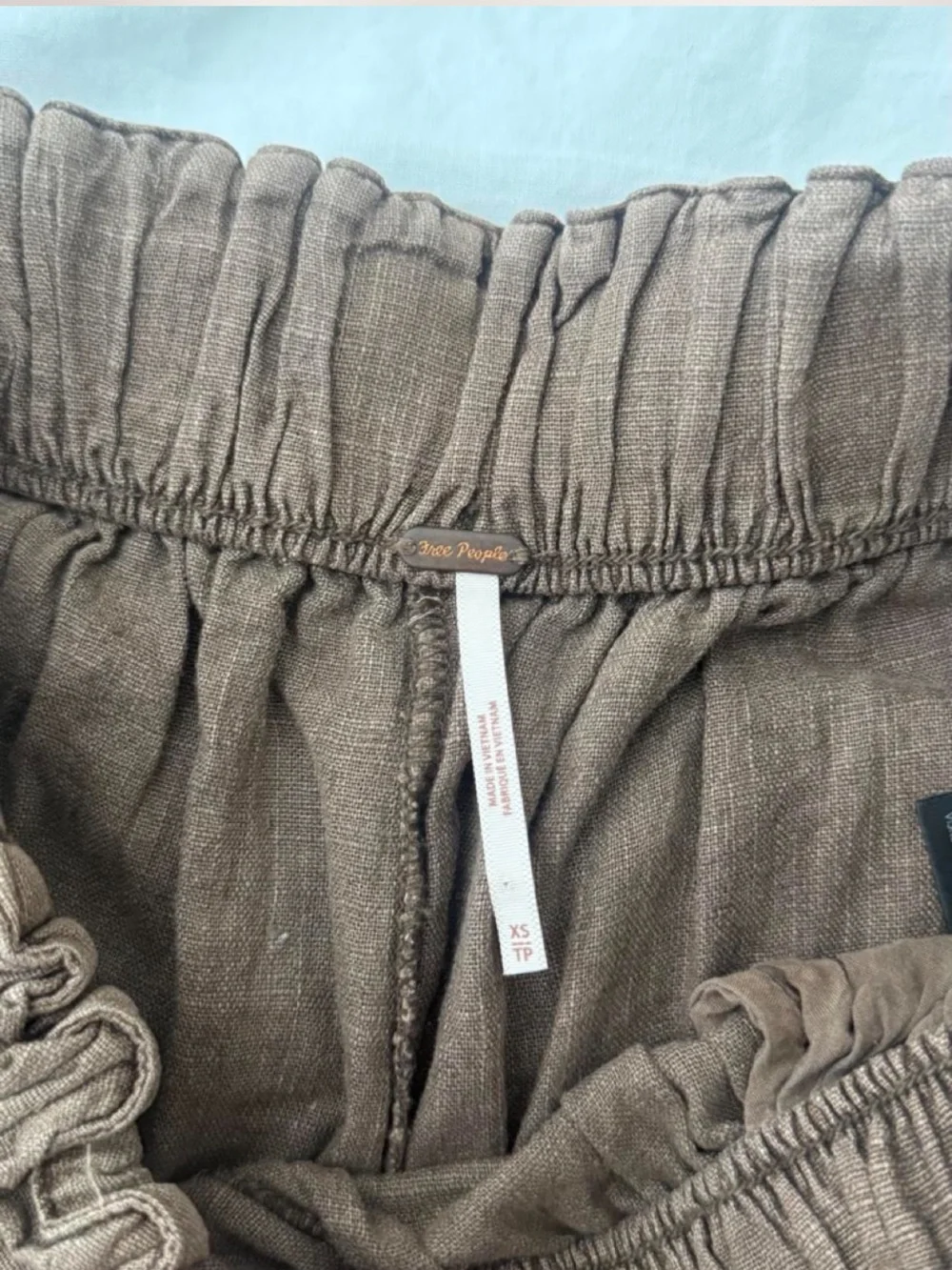 Free People Day's End Linen Pull-On Pants